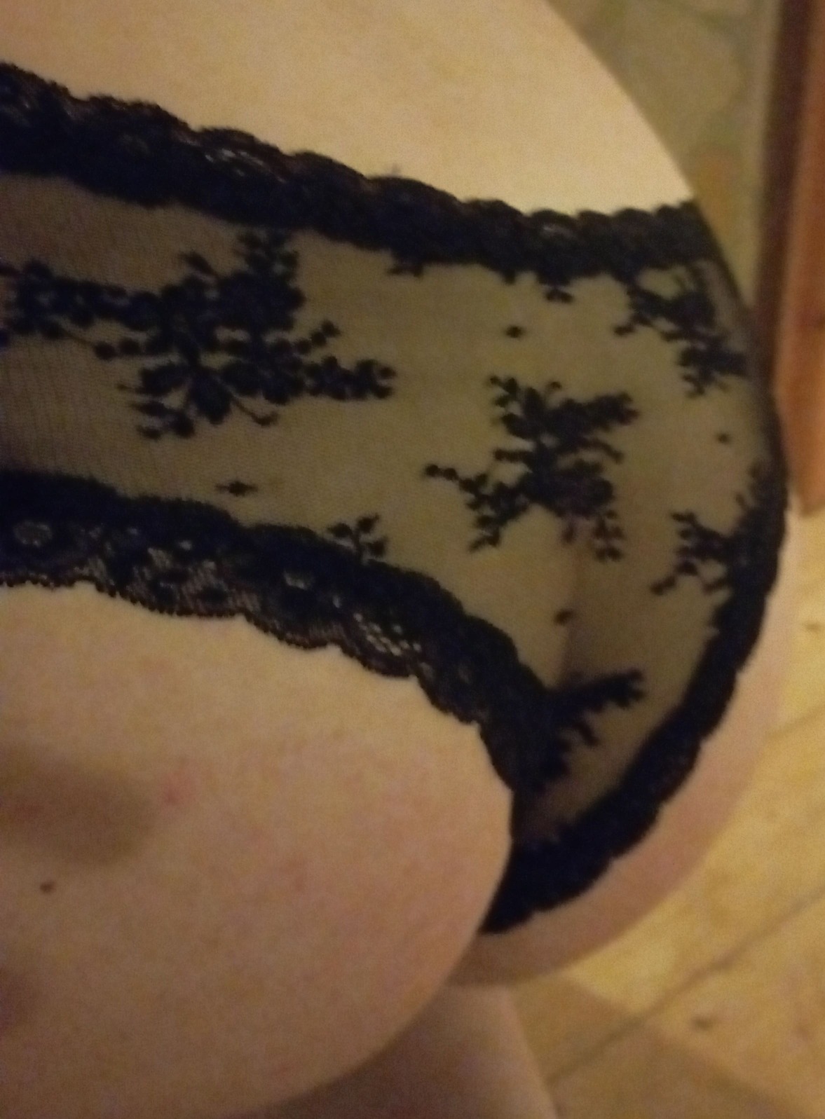 sexy schwarzer spitzen Panty