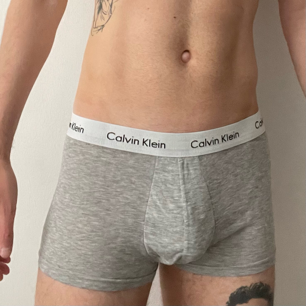  Calvin Klein Boxer Slips, Grau/Weiß