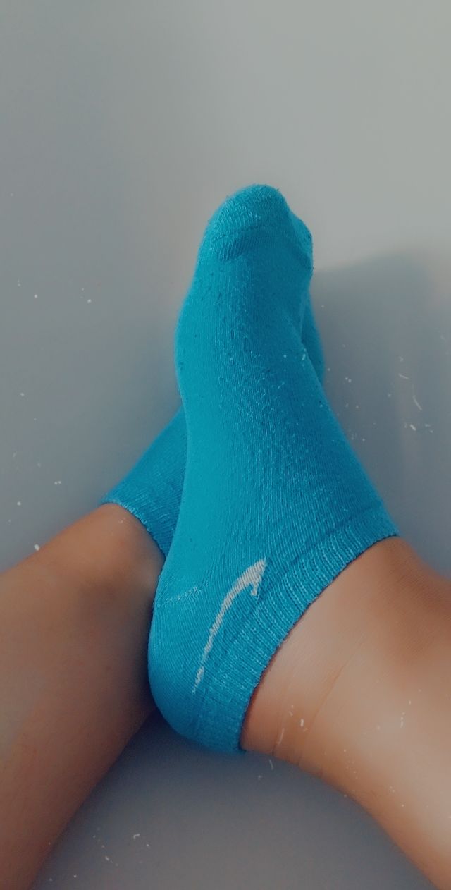 blaue Nike Socken mit verzaubernderm Dufterlebnis 😋
