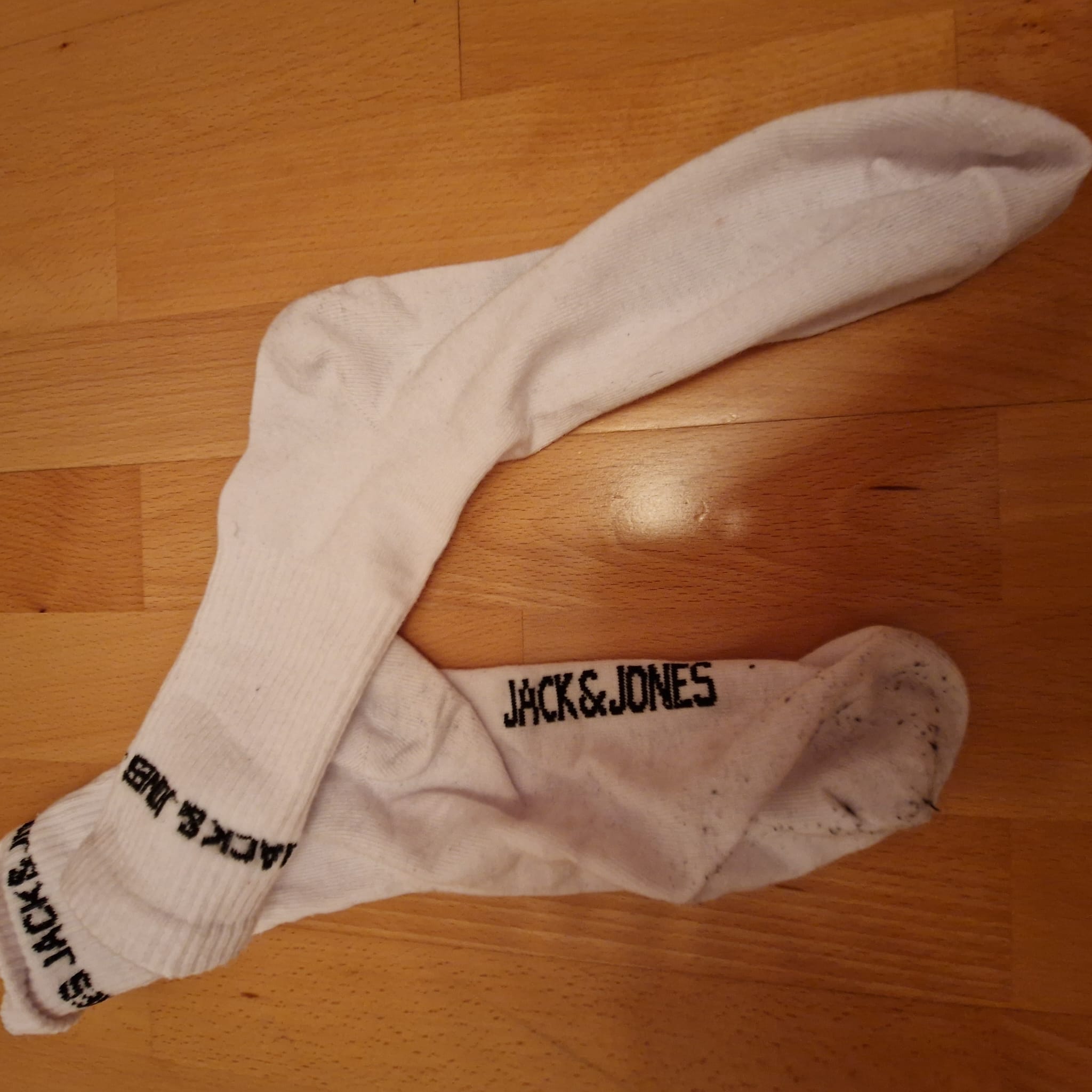 Getragenes Paar Jack & Jones Männersocken Weiß